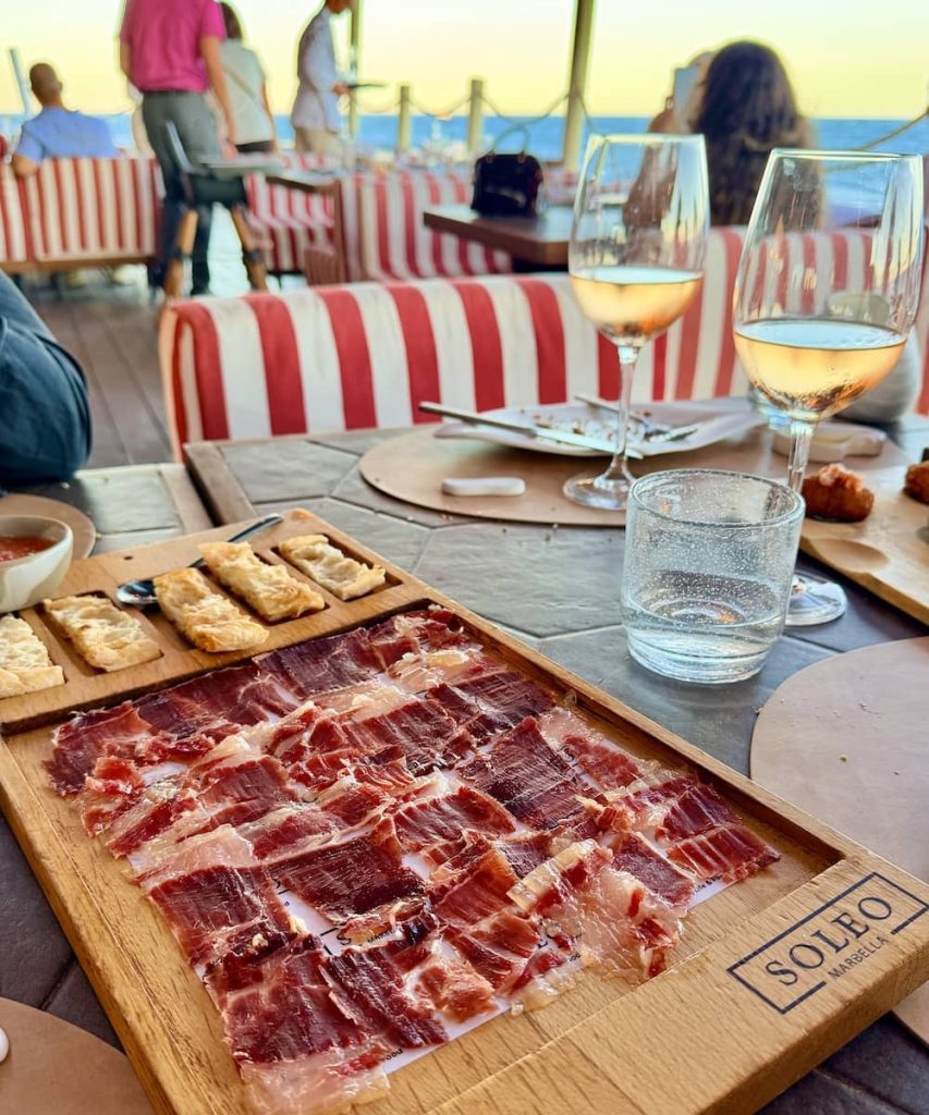 Iberian Ham at Soleo Restaurant Marbella 